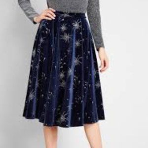 ModCloth Let Sparks Fly Midi Skirt